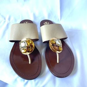 Tory Burch Jeweled Sandals